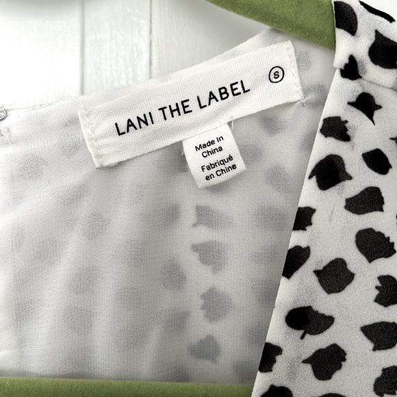 Lani the Label Hazel Tiered Polka Dot Maxi Dress Knotted Tie Vacation Beach - Picture 5 of 12